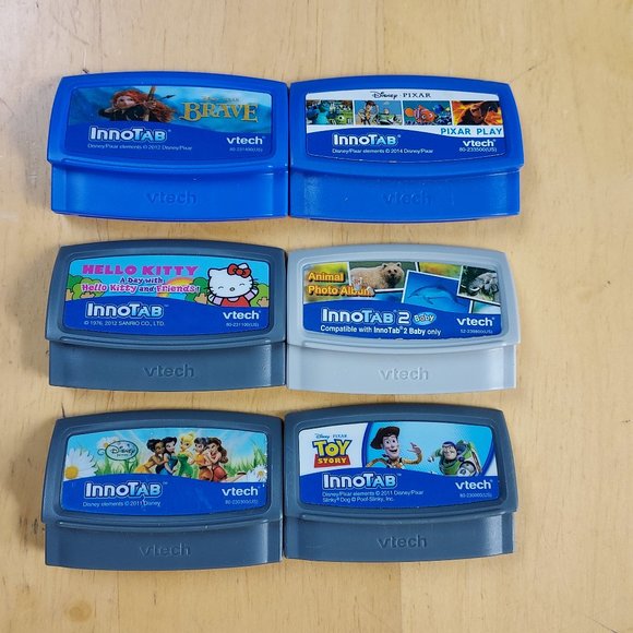 VTECH INNOTAB FUN KIDS GAMES LOT DISNEY, HELLO KITTY, TOY STORY, FAIRIES, BRAVE - Picture 1 of 9